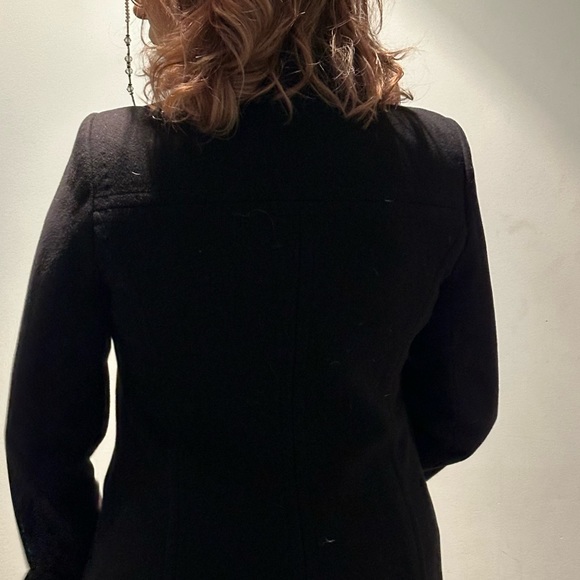 Babaton Cashmere & Wool Coat, Black, Size L - Picture 6 of 8